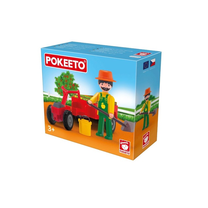 Kertész figura kiegészítőkkel, 8 cm, Pokeeto