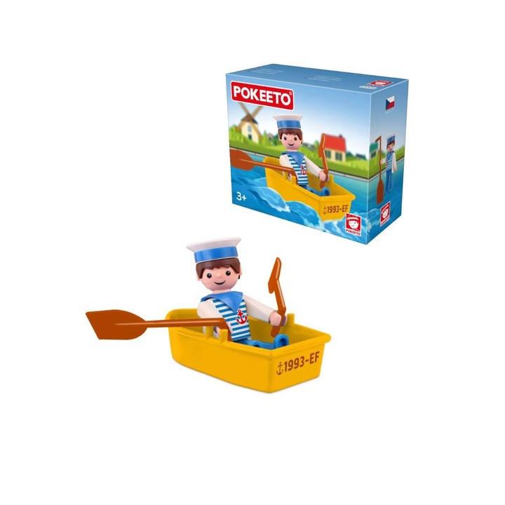 Matróz figura kiegészítőkkel, 8 cm, Pokeeto