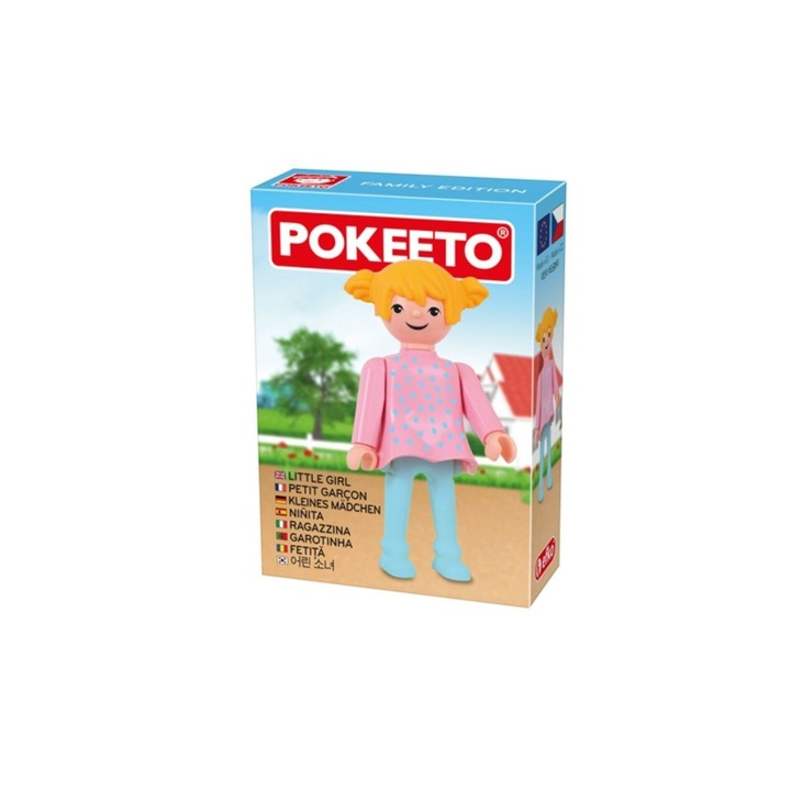 Családtag figura, arc, 8 cm, Pokeeto