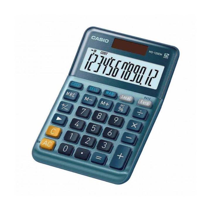 Casio MS-120EM asztali számológép, kék (MS-120EM)