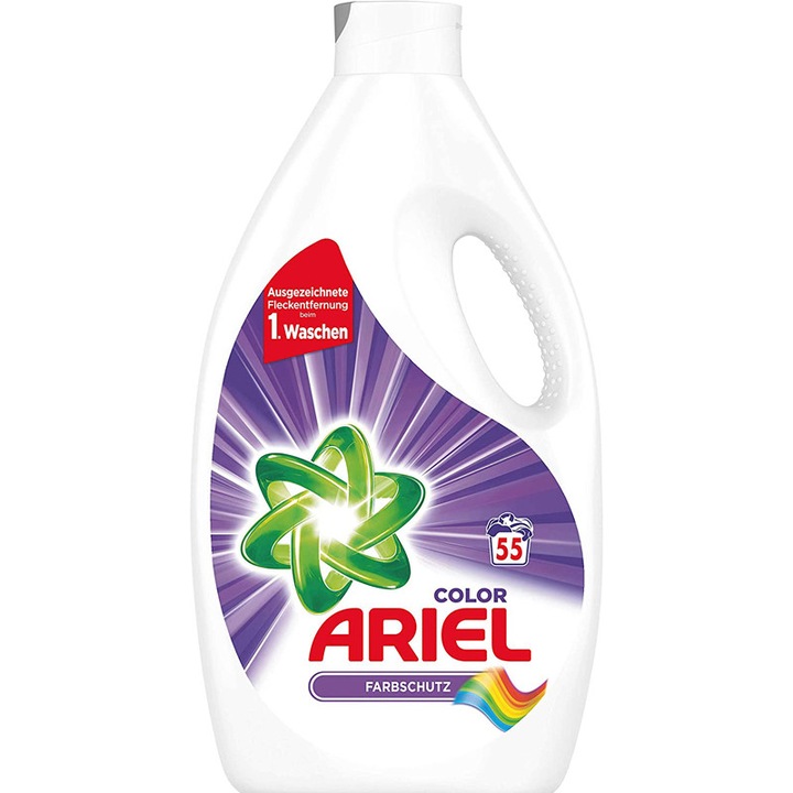 Detergent lichid pentru rufe colorate Ariel 55sc, 3.025ml