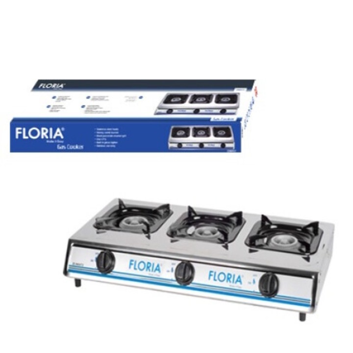 Готварска печка от неръждаема стомана Zilan - Floria, 3 дупки. ZLN8472