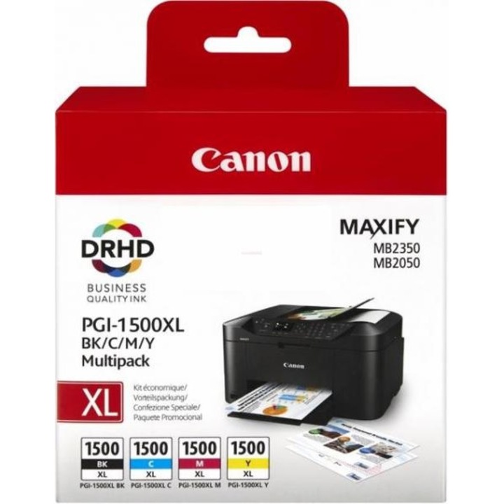 Cartus cerneala Canon PGI1500XLMULTI multipack Dual Resistant High Density pentru Canon Maxify MB2350