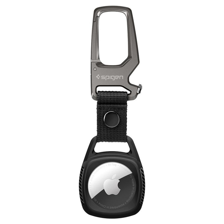 Husa de protectie Spigen Rugged Armor compatibila cu Apple AirTag Negru