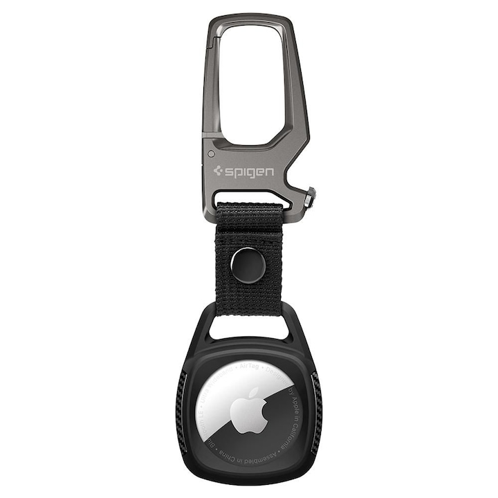 Husa de protectie Spigen Rugged Armor compatibila cu Apple AirTag Negru