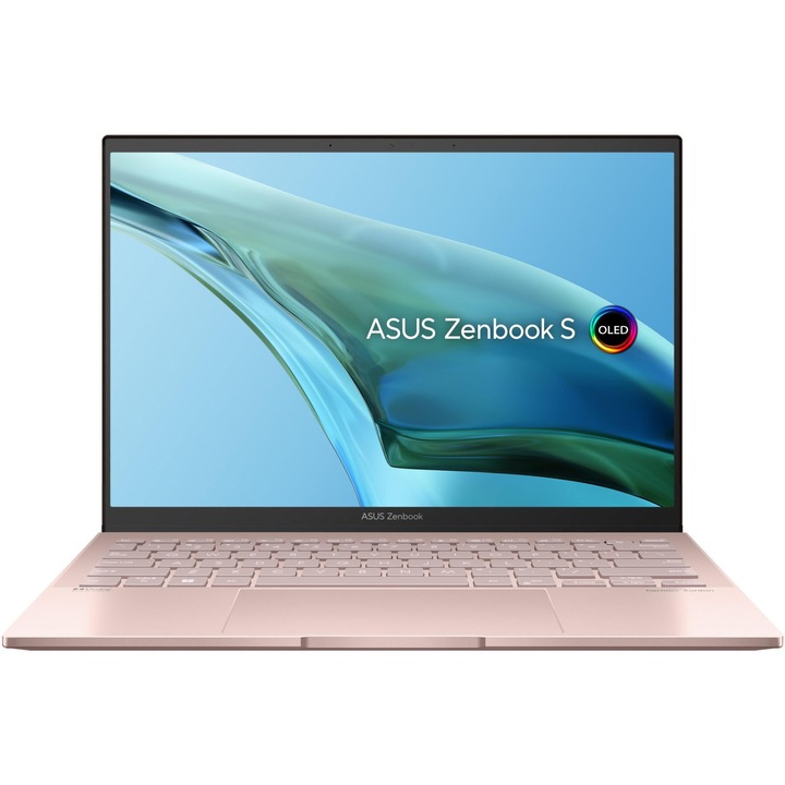 Laptop ultraportabil ASUS Zenbook S 13 OLED UM5302TA cu procesor AMD Ryzen™ 5 6600H pana la 4.50 GHz, 13.3", 2.8K OLED, Touch, 8GB, 512GB SSD, AMD Radeon™ Graphics, Windows 11 Home, Vestige Beige, Garantie extinsa 3 ani
