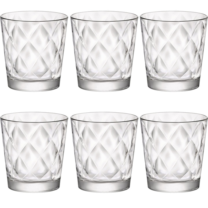 Set 6 pahare IS0574, 240ml, Sticla, Transparent