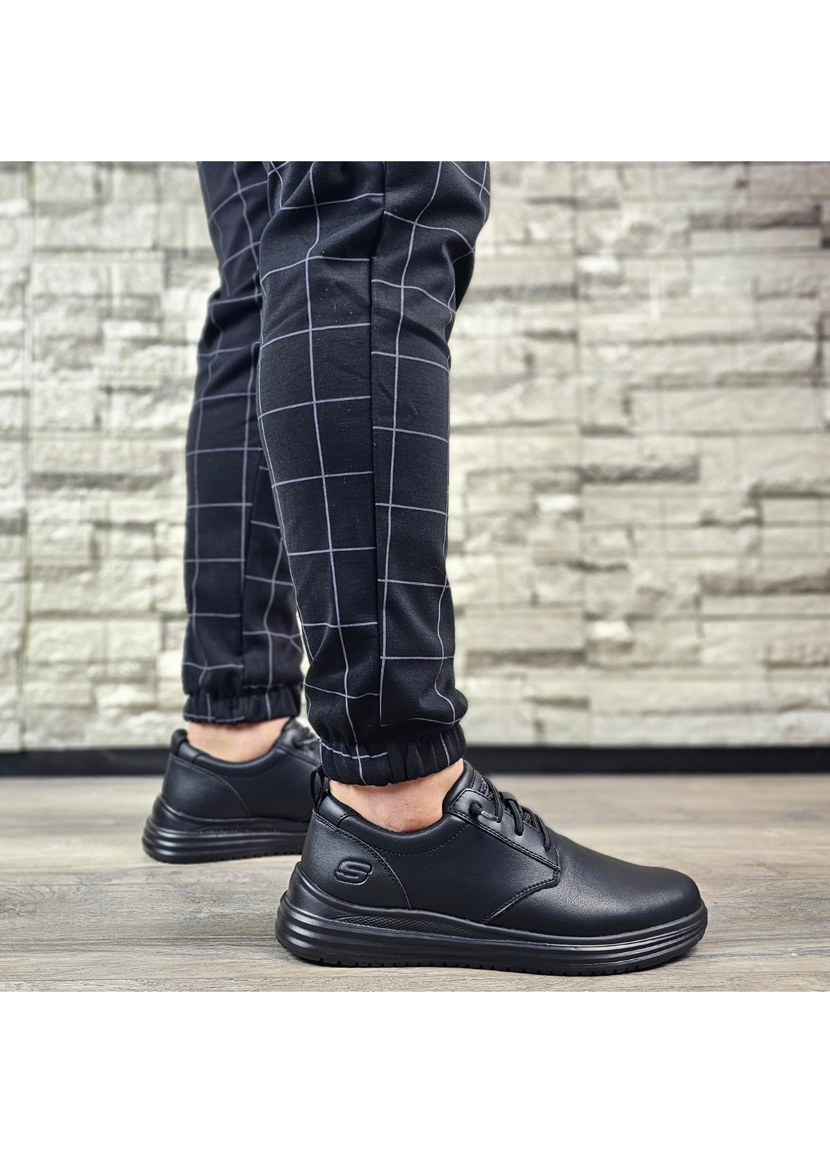 Pantofi sport, barbati, SKECHERS Proven Mursett 204667-BBK negru