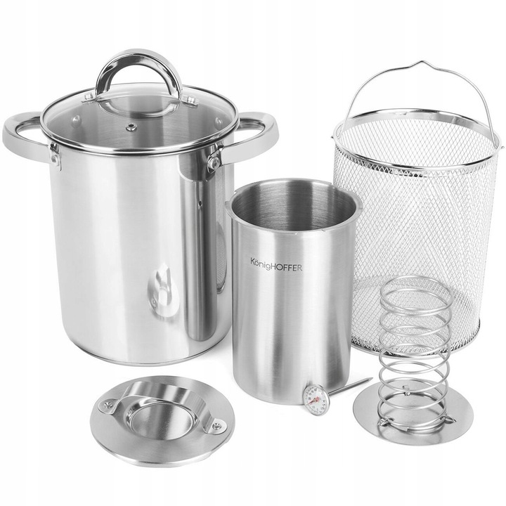 Sonka főzőedény, Konighoffer, Rozsdamentes acél, 16/10cm, Ezüst