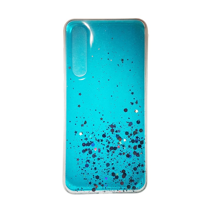 Кейс за Xiaomi Mi 9 SE, Jelly Glitter case Син