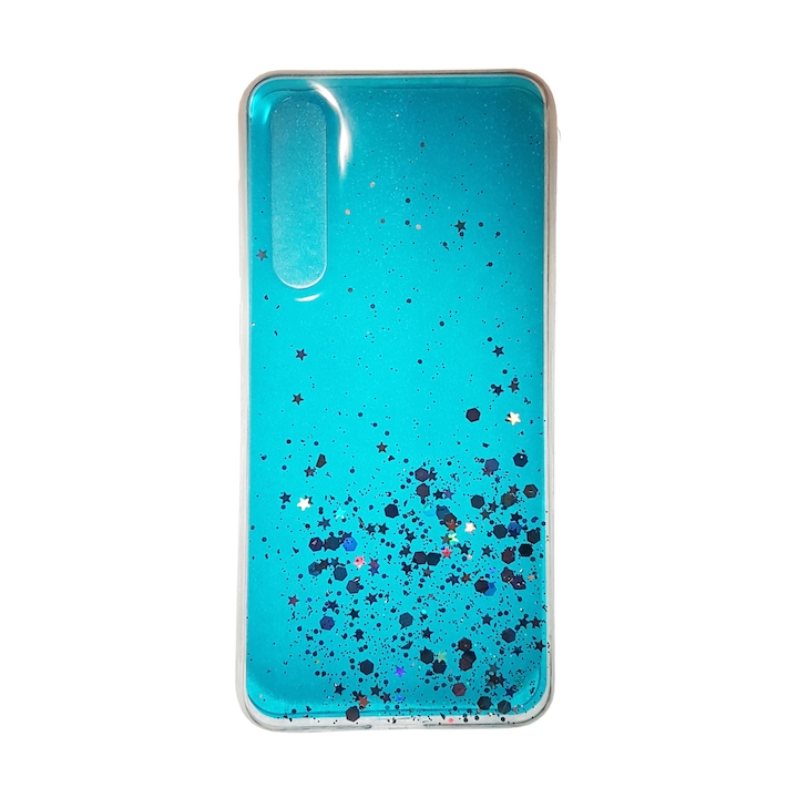 Кейс за Xiaomi Mi 9 SE, Jelly Glitter case Син