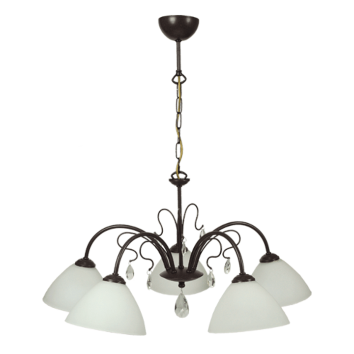 Полилей Lightstyle Тоскана, Синджир, 5xE27, Графит