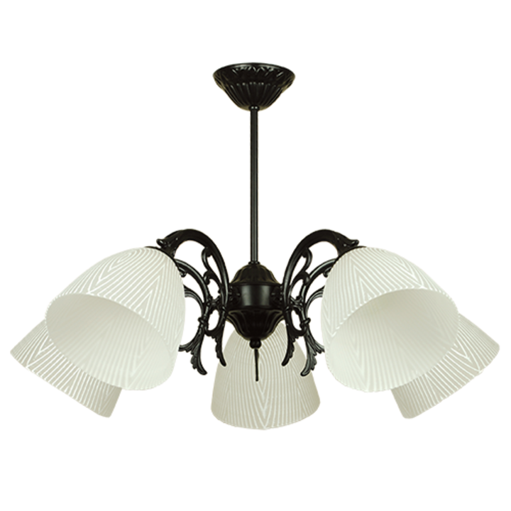 Полилей Lightstyle Алла, 5xЕ27, Черен