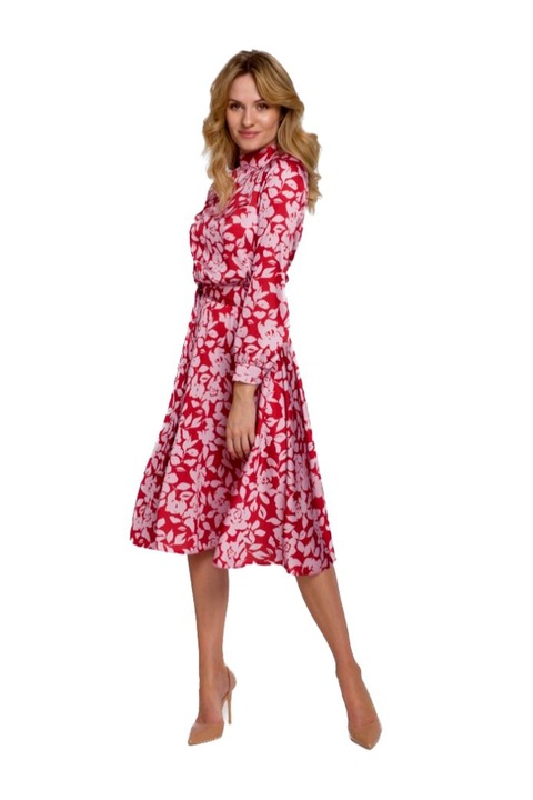 Női midi ruha, Makover, Igelon, rózsaszín, S INTL