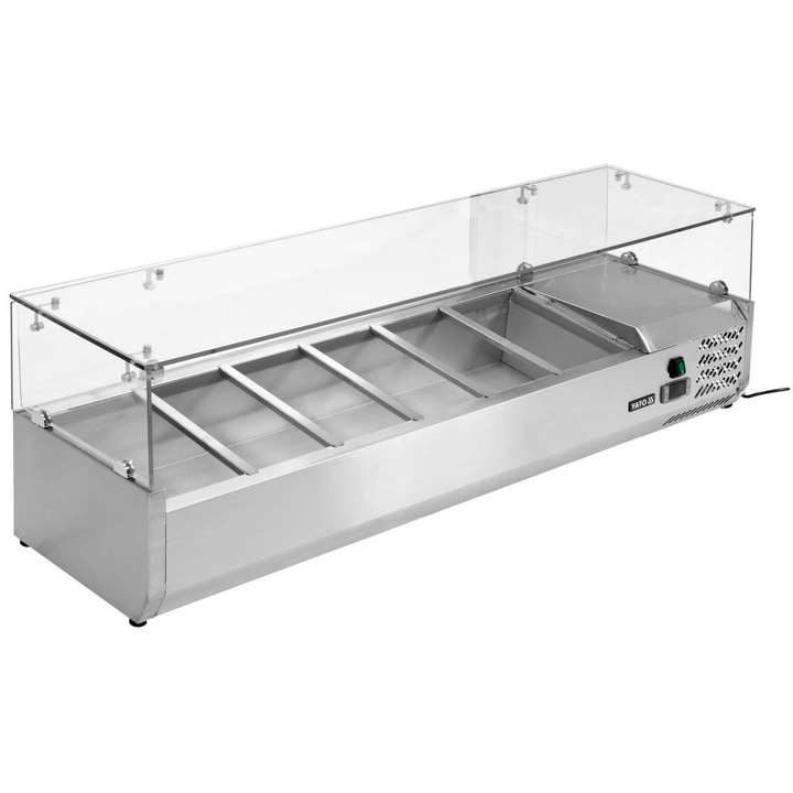 Függő hűtött kirakat 6x1/4 GN Yato YG-05321