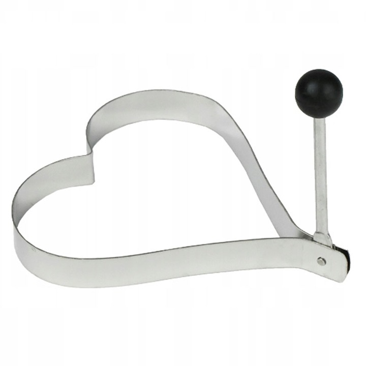 Forma Inima de Gatit Oua/Fursecuri, Karl Hausmann, Otel Inoxidabil, Argintiu