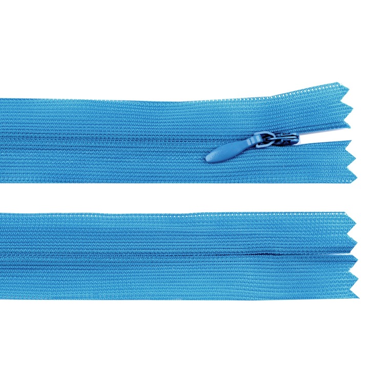 Fermoar ascuns nedetasabil, lungime 35 cm Albastru intens