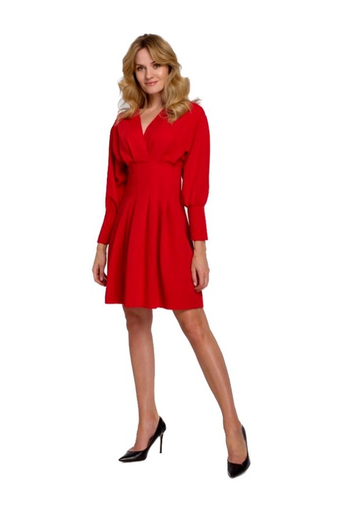 Kimono ruha, Makover, polieszter, piros, Piros