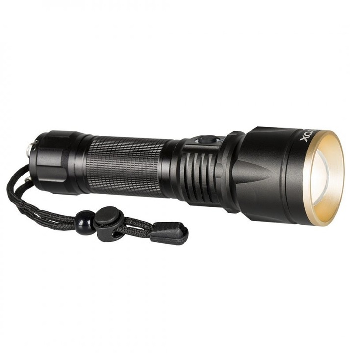 Фенерче XHP90, USB зареждане, 1200lm, 3 режима на светене, черно