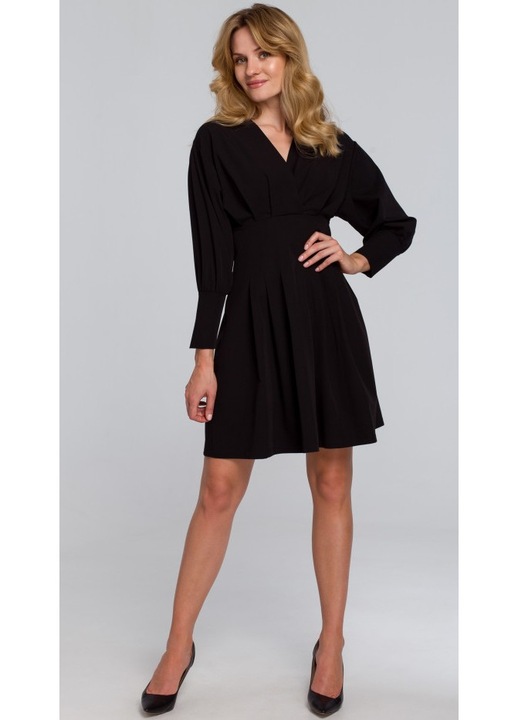 Rochie kimono, Makover, Poliester, Rosu, Negru