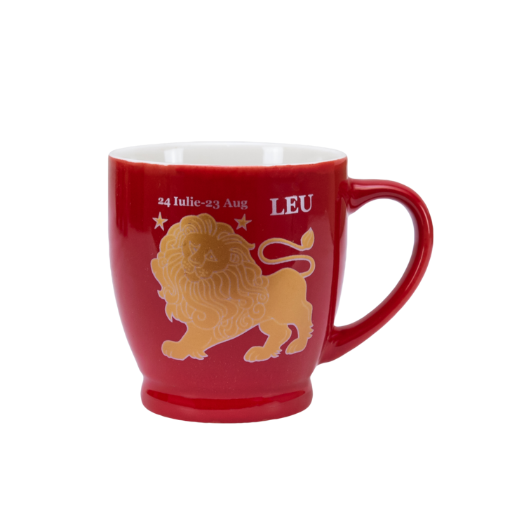 Cana, Cesiro, 170 ml, Rosu decor Zodie Leu