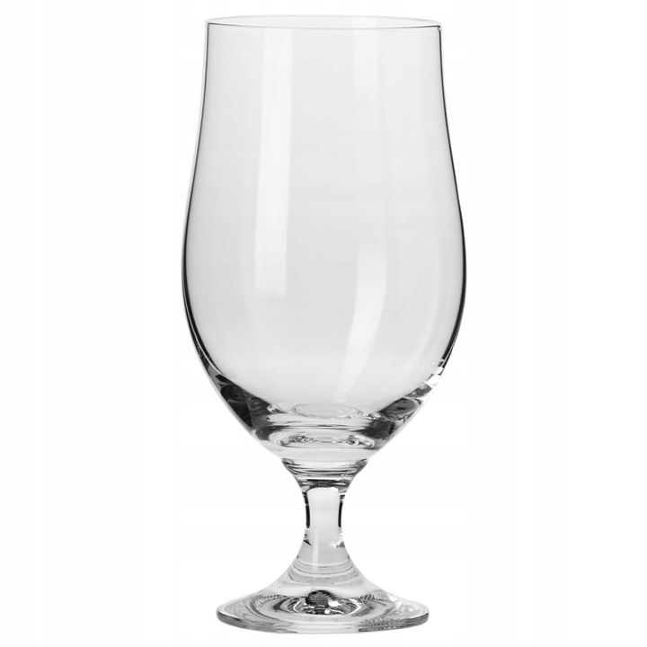 Set 6 pahare bere, Krosno, 500ml, Sticla, Transparent