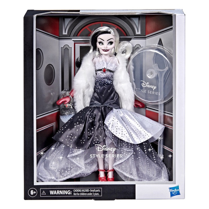 Кукла CRUELLA DE VIL, Hasbro, +6 години, Многоцветна