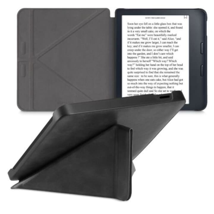 Калъф за Kobo Libra 2, Kwmobile, сив, еко кожа, 56576.73