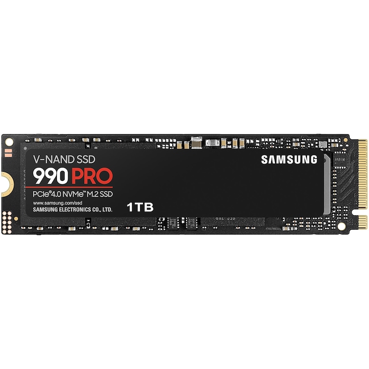 Samsung 990 PRO SSD, 1TB, PCIe Gen 4.0 x4, NVMe, M.2.