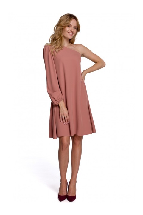 Női ruha átalakítása, Elegáns modell, Poliészter, Elasztán, Nude, 2XL