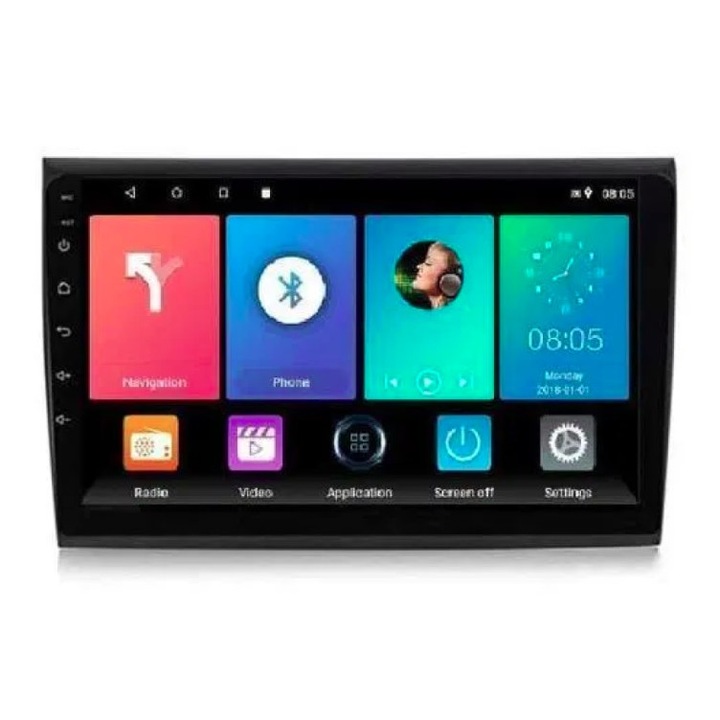 Multimedia cu navigatie pentru Fiat Bravo, 2007-2012, 9'', Android, 4+1+16