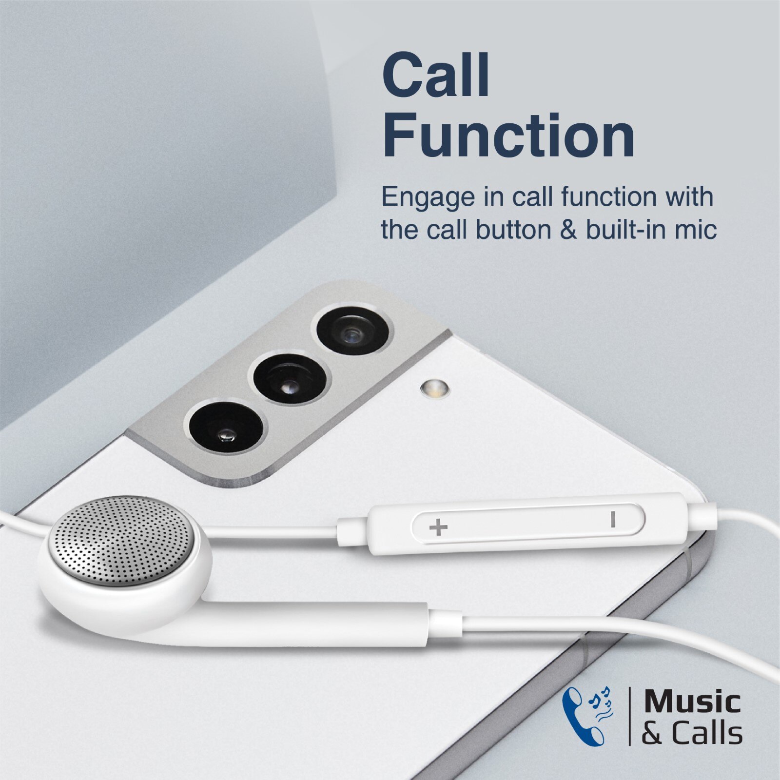 Casti, ProMate, USB-C, Alb