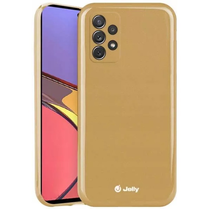 Калъф Jelly Case за Samsung Galaxy A73 5G, Силиконов, Златист