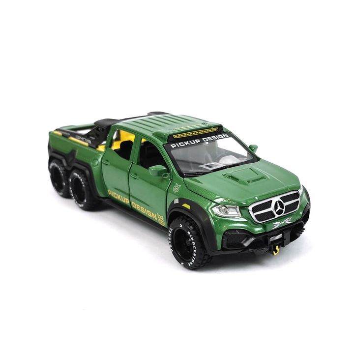 Masina metalica, Model Jeep Mercedes, Verde