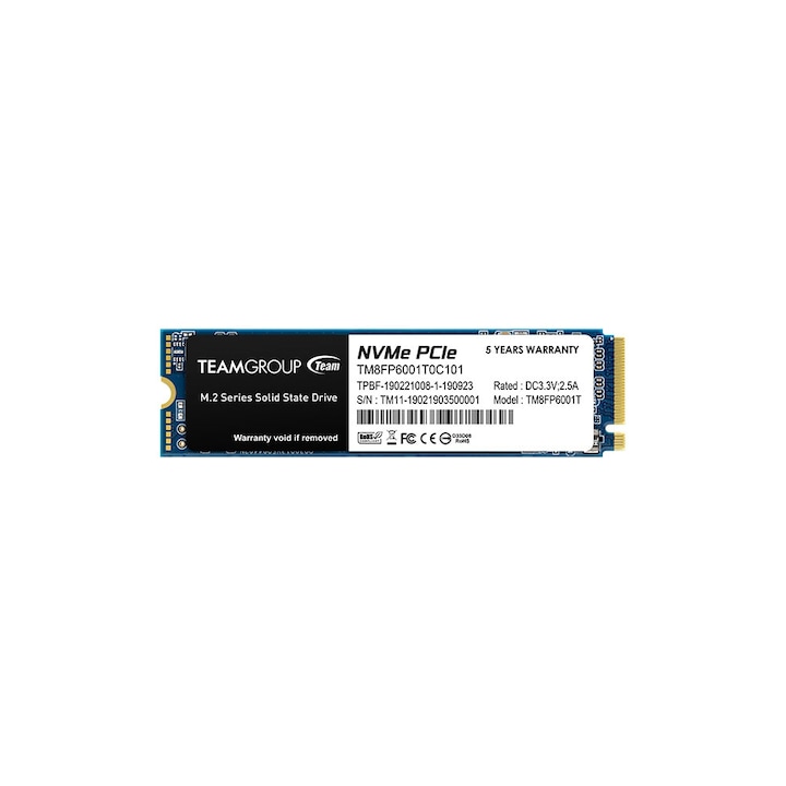 Solid State Drive (SSD) Team Group MP33, M.2 2280 1TB PCI-e 3.0 x4 NVMe