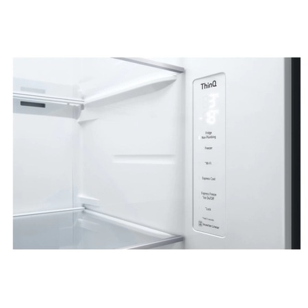 Frigider Side-by-Side LG GSJV71MBLE, clasa energetica E, 635 l, Total NoFrost, 179 cm inaltime, inox
