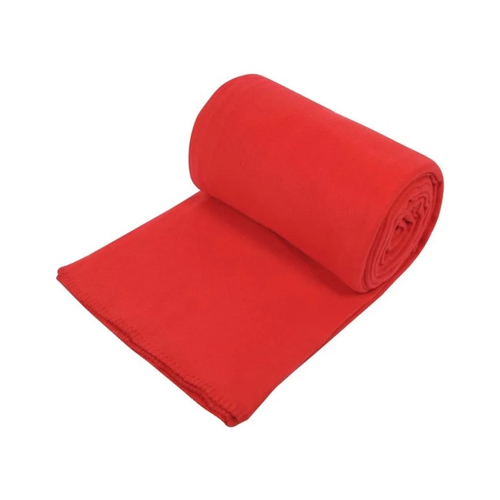 Одеяло Home, Поларено, Единично, Полиестер, 150х220 см, Червен