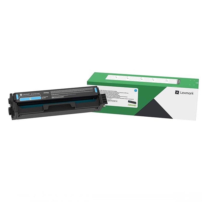 Festék toner Lexmark nyomtatóhoz, 2500 oldal, ciánkék
