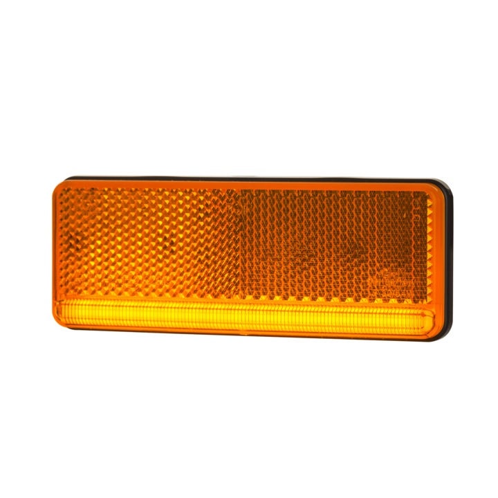 Jelölőlámpa, Horpol, 12/24V, modell XS Slim, narancssárga