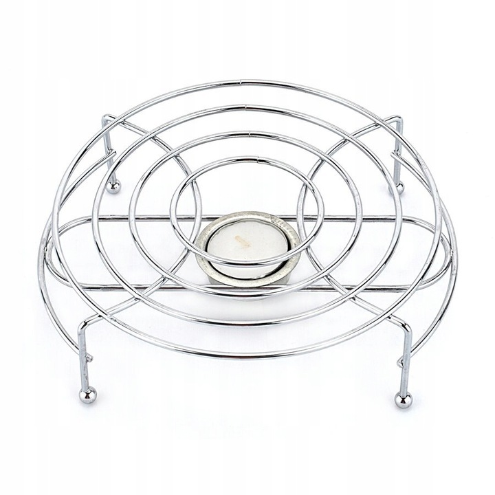 Protectie vase cu incalzitor Tadar, Crom, 15cm, Argintiu