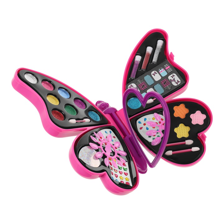 Комплект за грим за момичета - калъф пеперуда