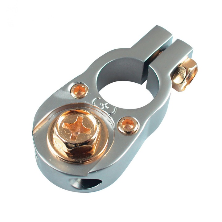 Conector baterie SAL SS 1116/P, pol pozitiv, surub M8, saiba de 16 mm, titan