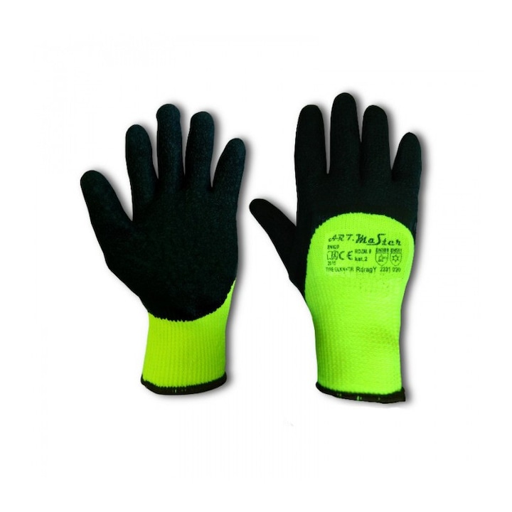 Manusi de lucru tricotate acoperite cu latex