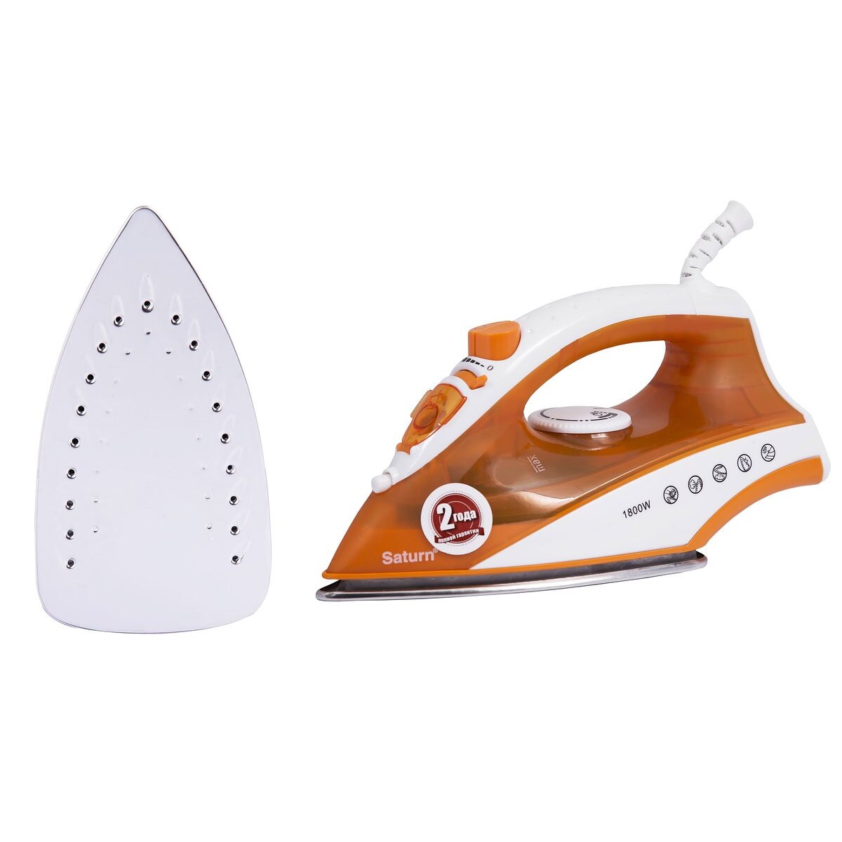 Fier de calcat Saturn ST-CC7142,1800W,alb/portocaliu