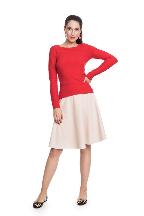 Pulover din vascoza, Giorgio Armani, rosu