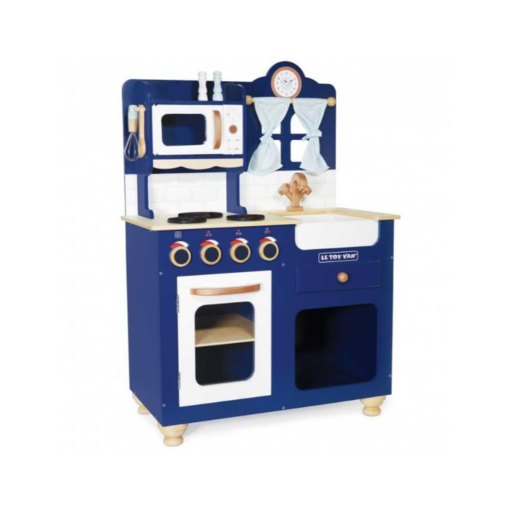 Bucatarie copii, Le Toy Van, 63 x 35 x 90 cm, Albastru