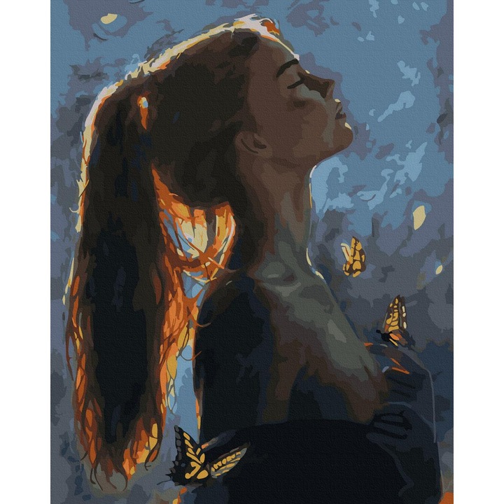 Számfestő készlet ITA ART, Pillangóvágy, 40x50cm, Színes