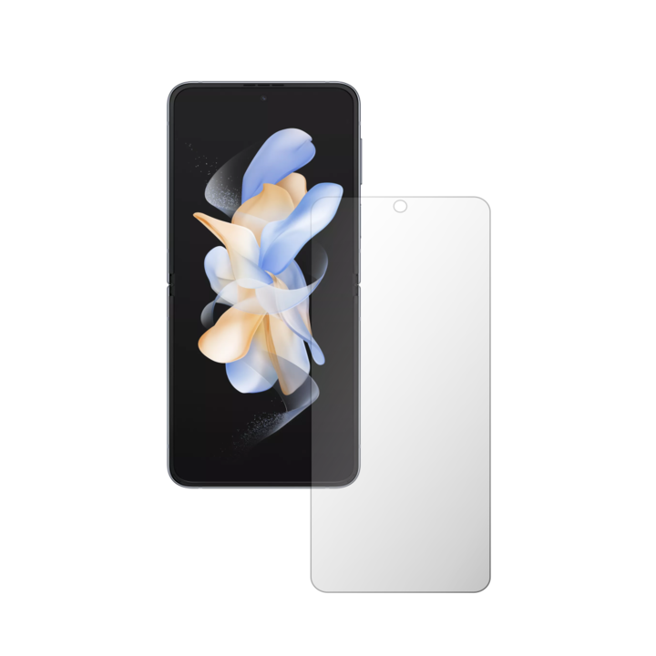 Комплект от 2 фолиа за вътрешна защита на екрана iSkinz за Samsung Galaxy Z Flip4 - пълно изрязване, невидим Skinz HD, ултра-прозрачен силикон с пълно покритие, лепило и гъвкавост