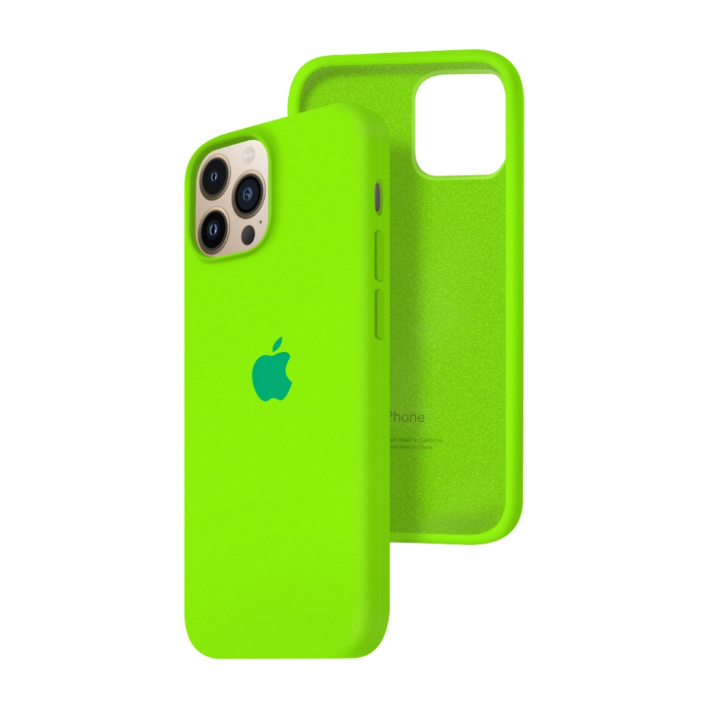 Силиконов Кейс Apple за iPhone 13 Pro Max, Neon Green eMAG.bg