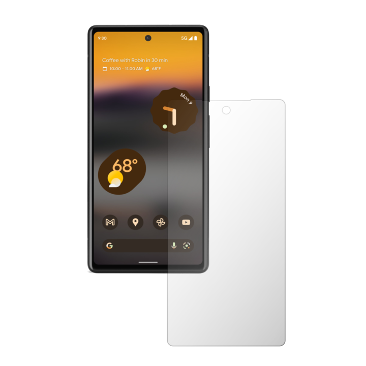 iSkinz önregeneráló képernyővédő fólia a Google Pixel 6a telefonhoz – tokbarát, láthatatlan Skinz UHD, ultra-tiszta szilikon teljes lefedéssel, tapadó és rugalmas